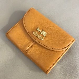 Coach Mustard Small Wallet Madison Collection